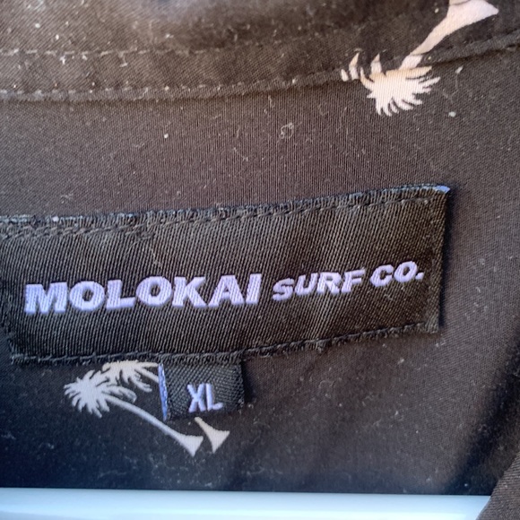 Molokai surf co palm tree button down - Picture 2 of 3